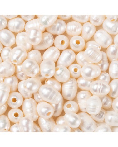 Perlas de agua dulce cultivadas barrocas, 7~10x7~8mm, hueco 1.8~2mm (1pc).