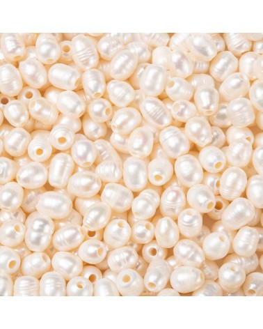 Perlas de agua dulce cultivadas barrocas, 8~9x8~12mm, hueco 2.5 mm (1pc).
