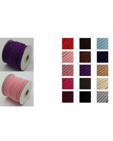 Cordón de algodón y nylon redondo 3mm (50cm).